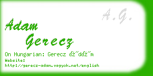 adam gerecz business card